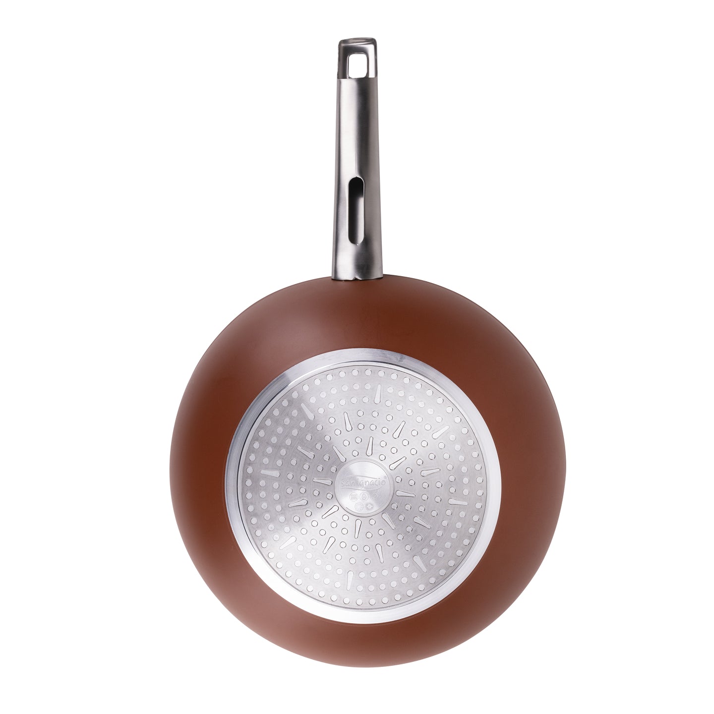 Wok San Ignacio de aluminio forjado reciclado 28 cm - Agros Reeco (5)
